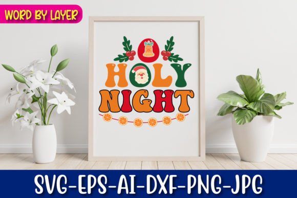 O Holy Night Retro Christmas Design Review