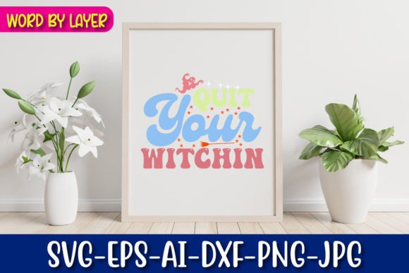 Quit Your Witchin Retro Christmas Design Review