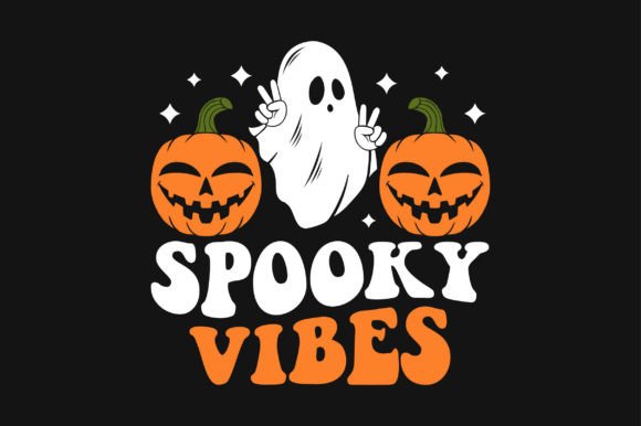 Spooky Vibes Halloween Retro Sublimation