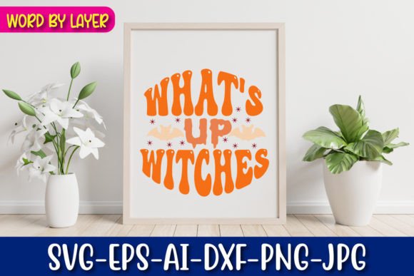 What s Up Witches Retro Christmas Design